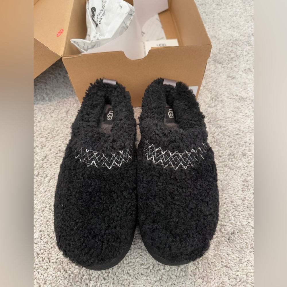 UGG slipper/platform black with Tazz Ugg braid size 37